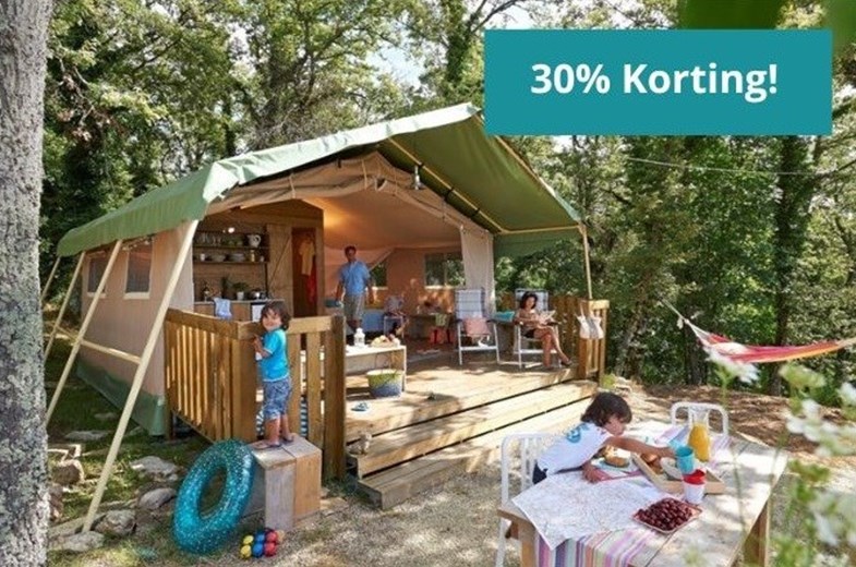 Safaritent met badkamer in Toscane Safaritent met badkamer in Toscane