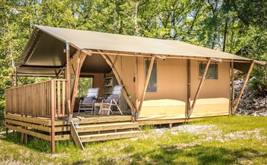 Safaritent met badkamer in de Lot Safaritent met badkamer in de Lot