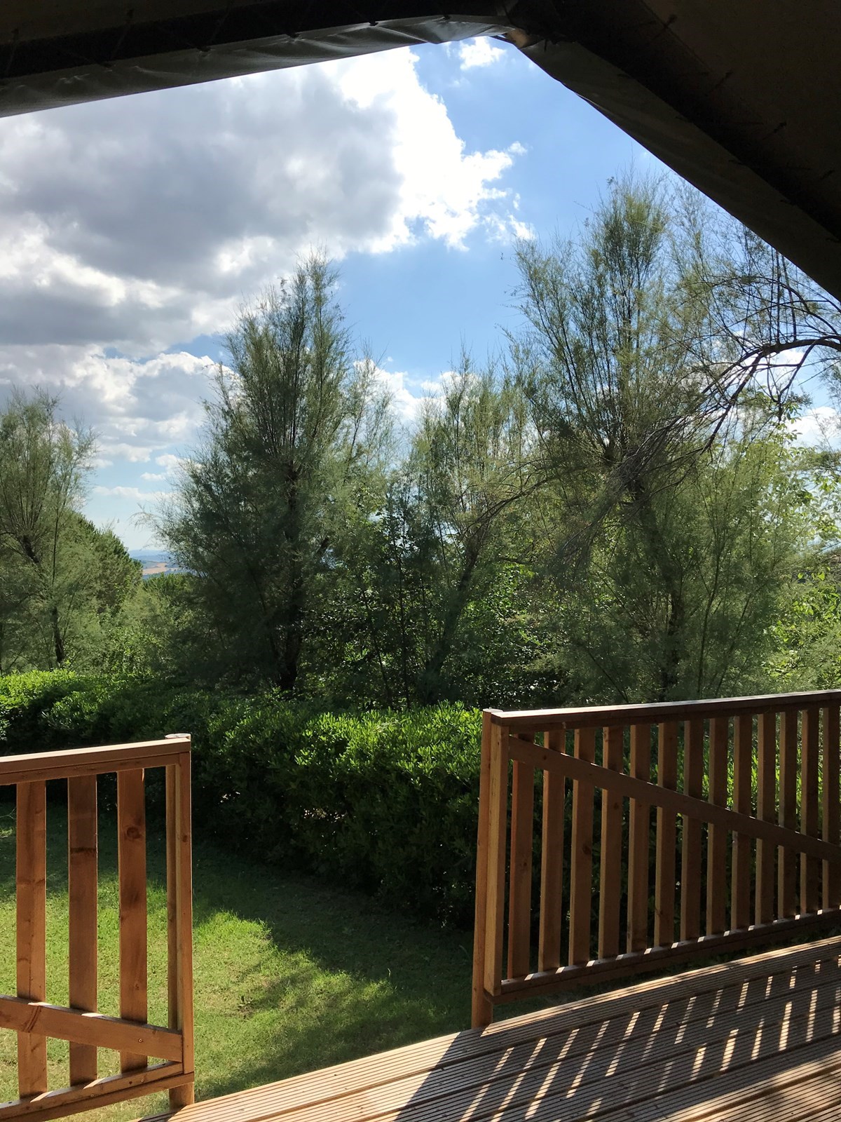 Safaritent met badkamer in Le Marche