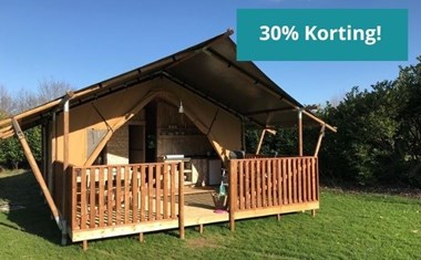 Safaritent met badkamer in Duitsland Safaritent met badkamer in Duitsland