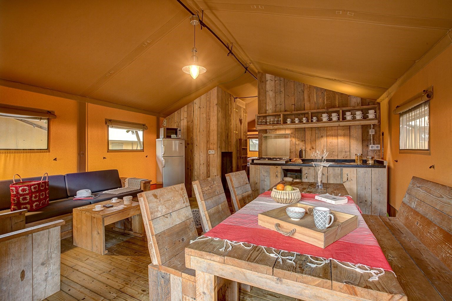 Slapen in een luxe safaritent