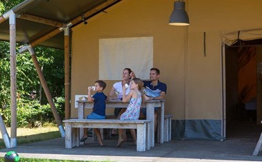 Safaritent op natuurcamping Safaritent op natuurcamping