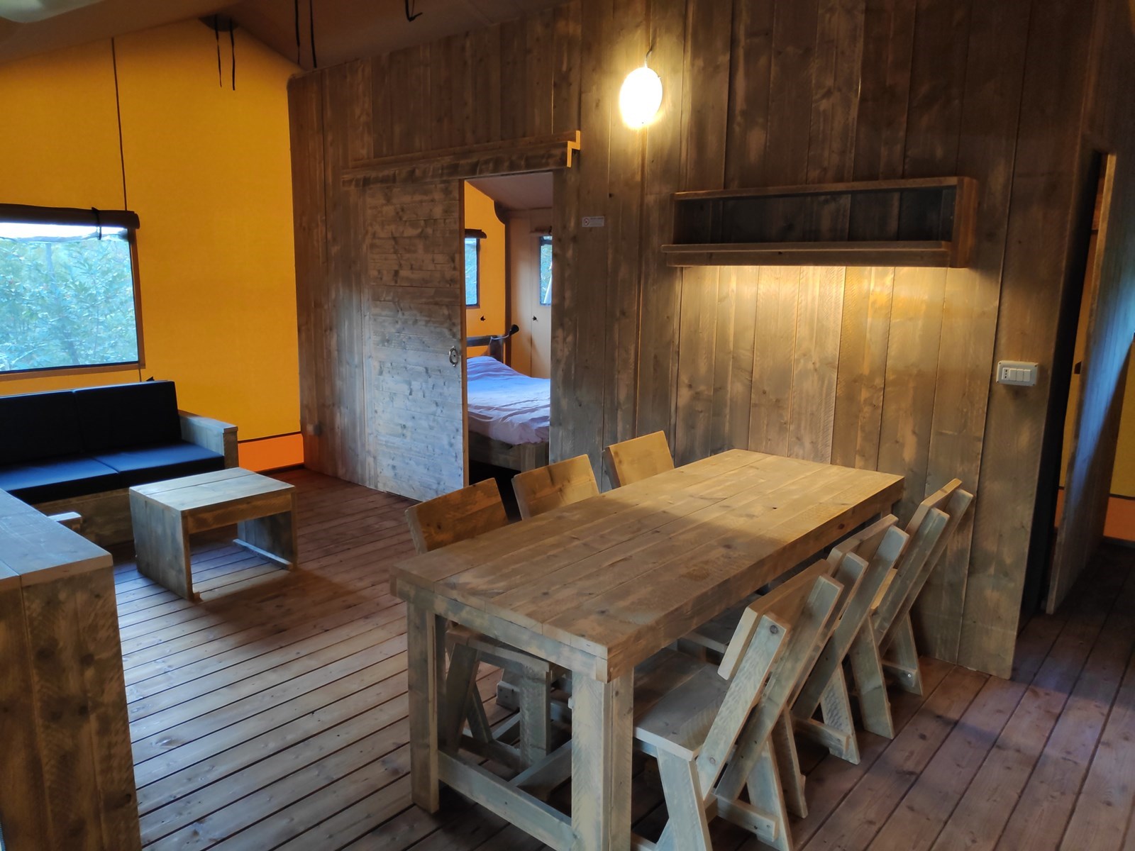 Comfort Lodgetent type LX voor 6 personen