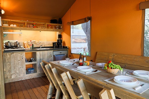 Luxe safaritent in Kroatië