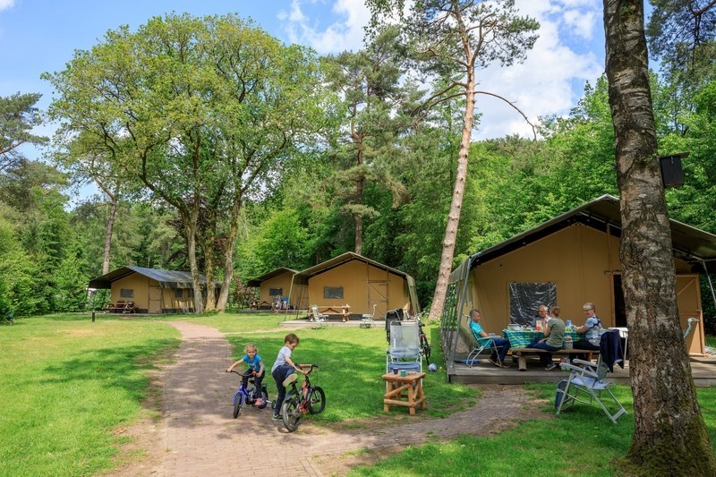 Safaritent met romantisch bad