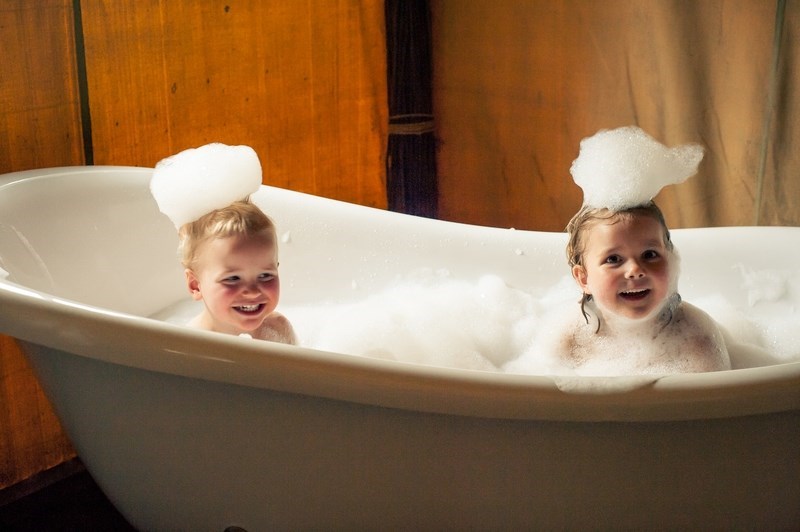 Safaritent met romantisch bad