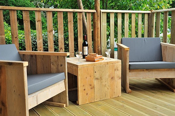 Safaritent met badkamer