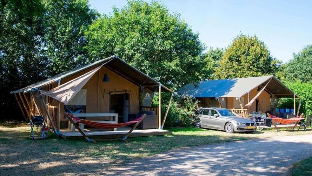 Safaritent XL met eigen sanitair