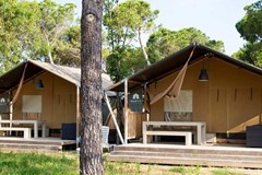 Luxe safaritent XL met sanitair Luxe safaritent XL met sanitair