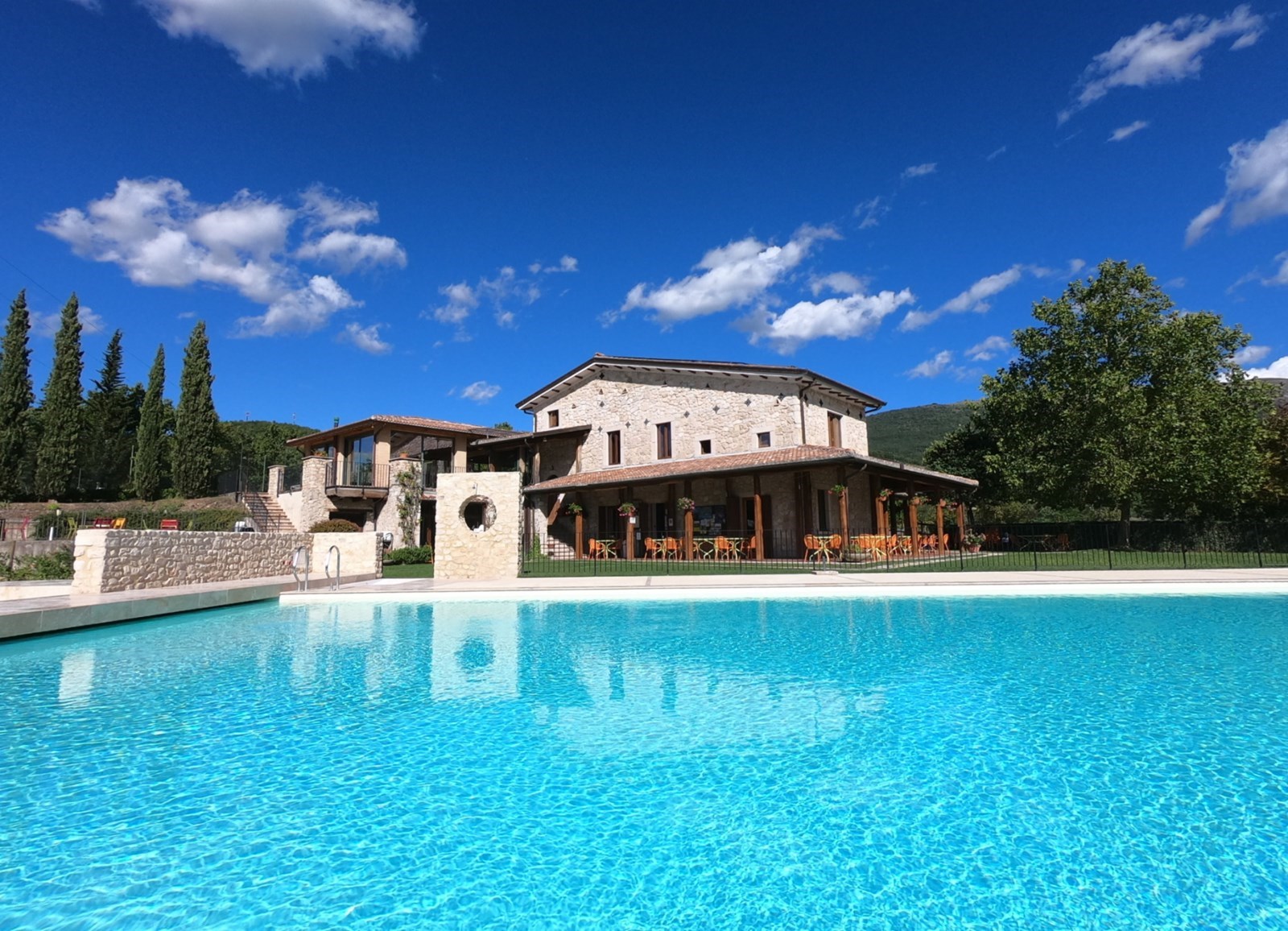 Safaritent met badkamer Umbrië