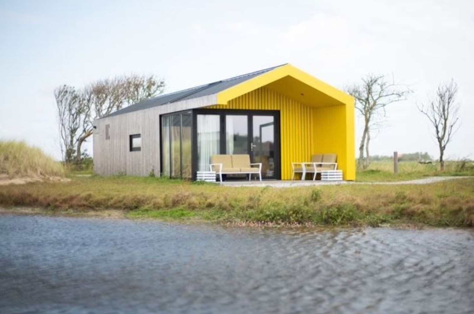 Lodge in de duinen op 500 meter van zee