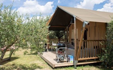 Luxe tent met badkamer Luxe tent met badkamer