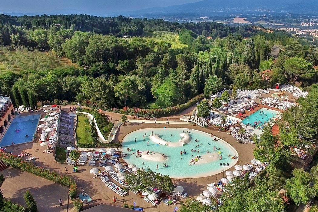 Lodgetent met badkamer