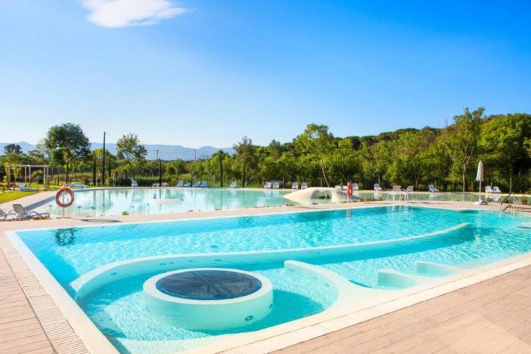 Lodgetent met badkamer 