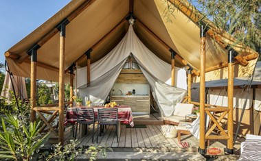 Origineel overnachten in een glamping tent Origineel overnachten in een glamping tent