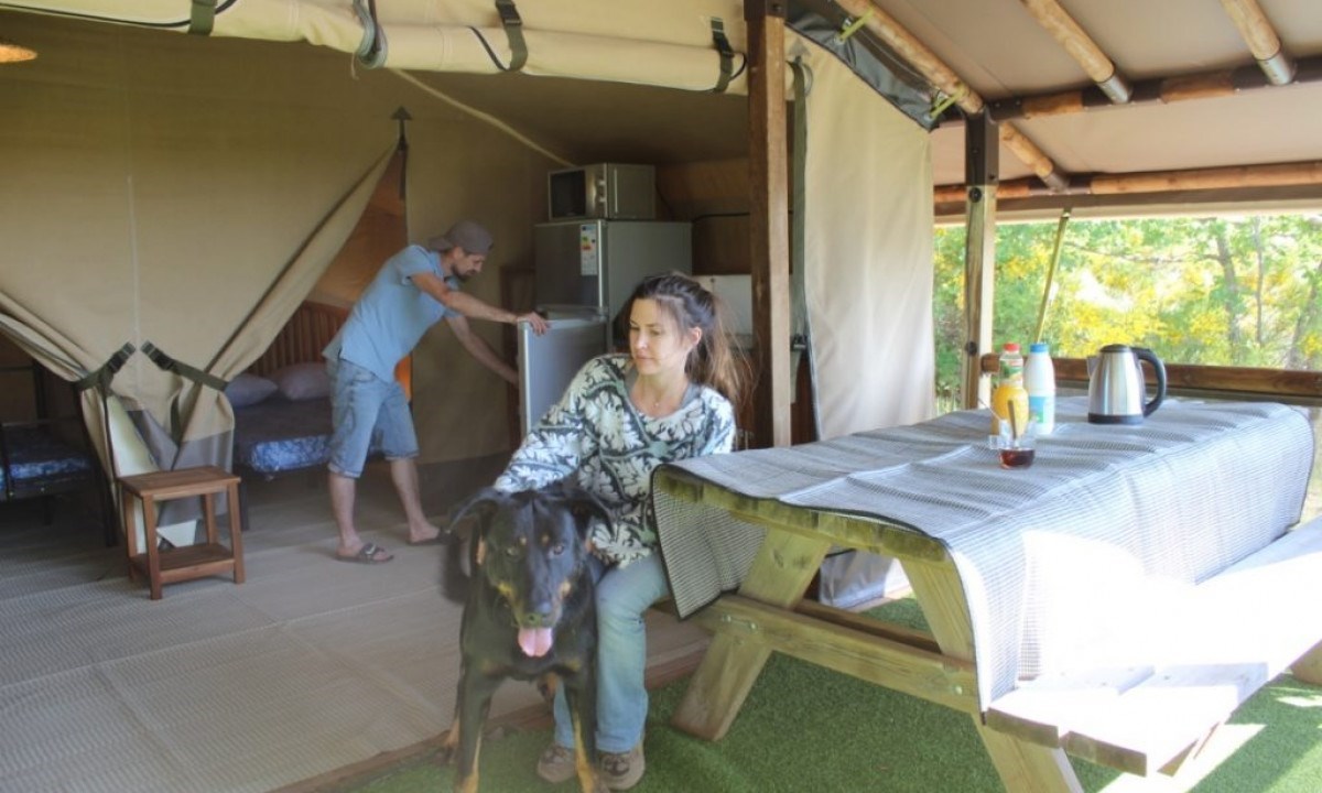 Safaritent in de Provence