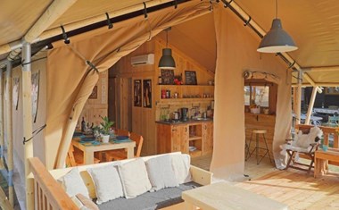 Vakantie in Kroatië in een Safaritent met badkamer Vakantie in Kroatië in een Safaritent met badkamer