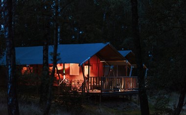 Glamping safaritent met privé badkamer net over Duitse grens Glamping safaritent met privé badkamer net over Duitse grens