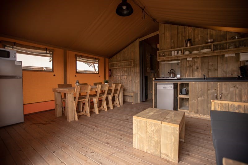 Safaritent met badkamer in de mooie Vendée