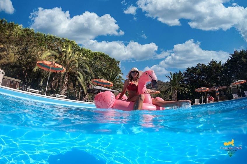 Safaritent met badkamer op Sardinië