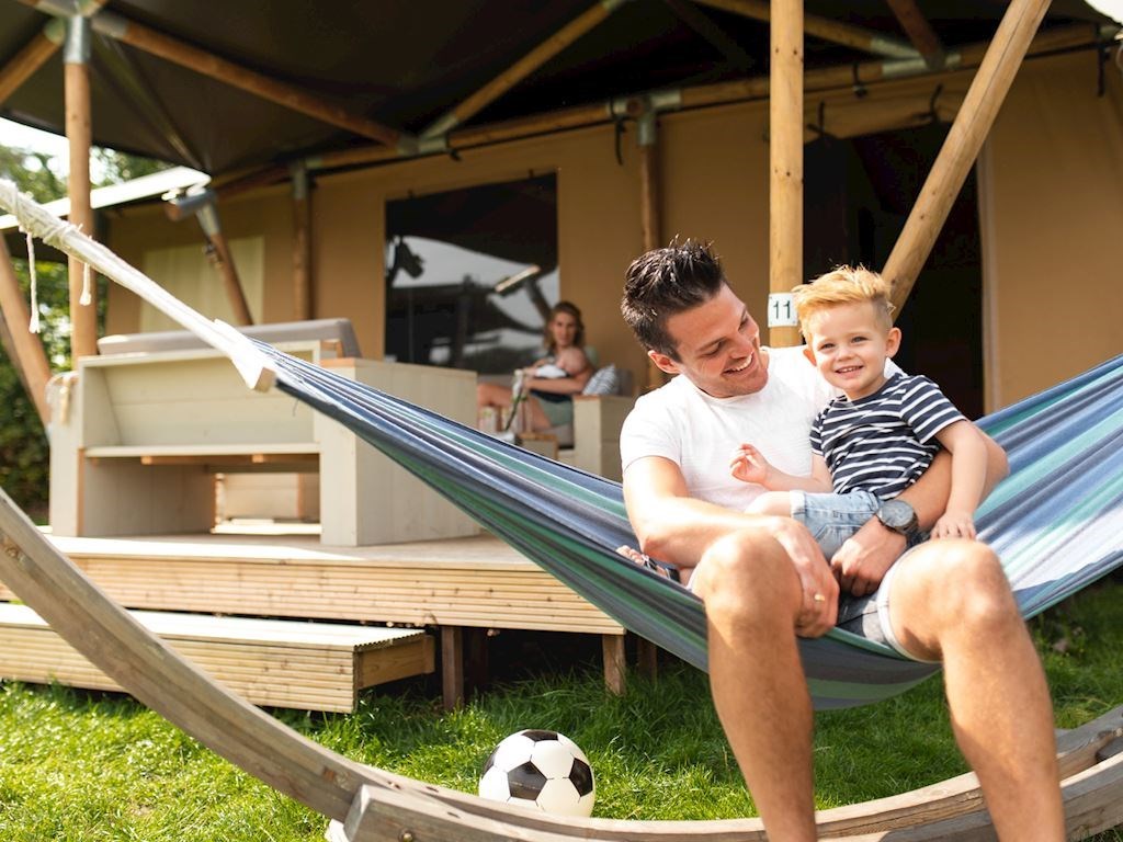 Kinder Safaritent met glijbaan en eigen badkamer