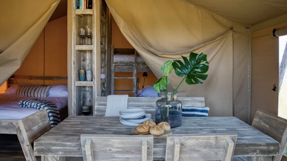 Safaritent direct aan zee in Normandië