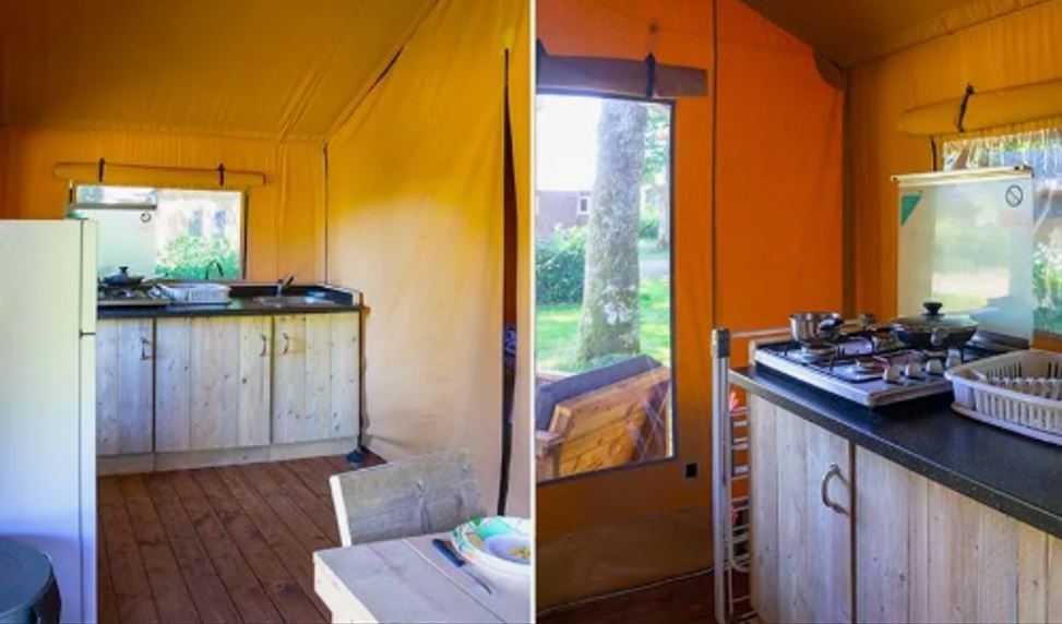 Safaritent direct aan zee in Normandië