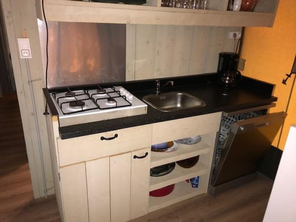 Safaritent met badkamer in de Rhône-Alpes