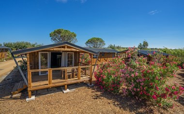 Lodgetent met airco en badkamer in de Languedoc-Roussillon Lodgetent met airco en badkamer in de Languedoc-Roussillon