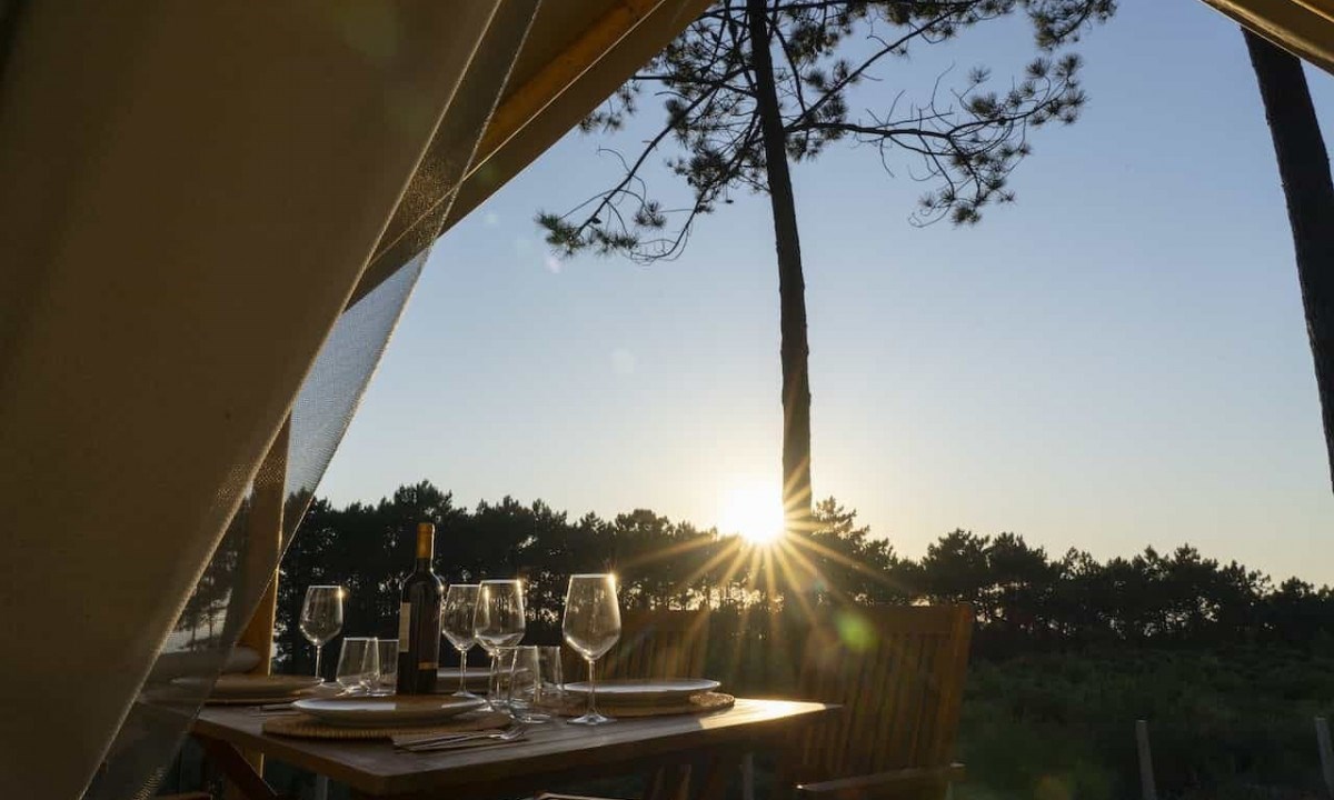 Safaritent met eigen badkamer