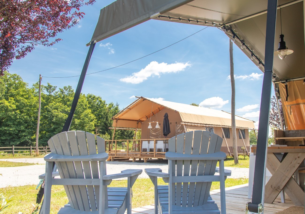 Safaritent met privé sanitair in Kroatië