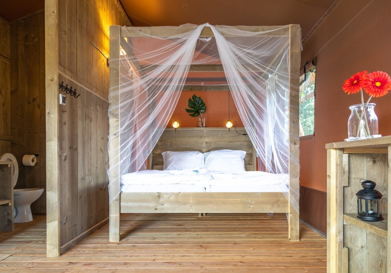 Safaritent met privé sanitair in Kroatië