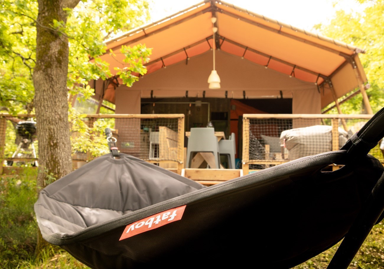 Safaritent met privé sanitair in San Marino