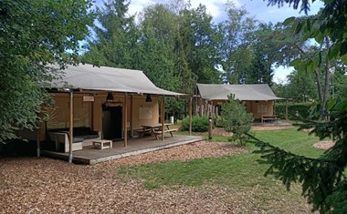 Glamping vakantie op de Veluwe in een stoere en luxe Glampingtent met extra verdieping Glamping vakantie op de Veluwe in een stoere en luxe Glampingtent met extra verdieping