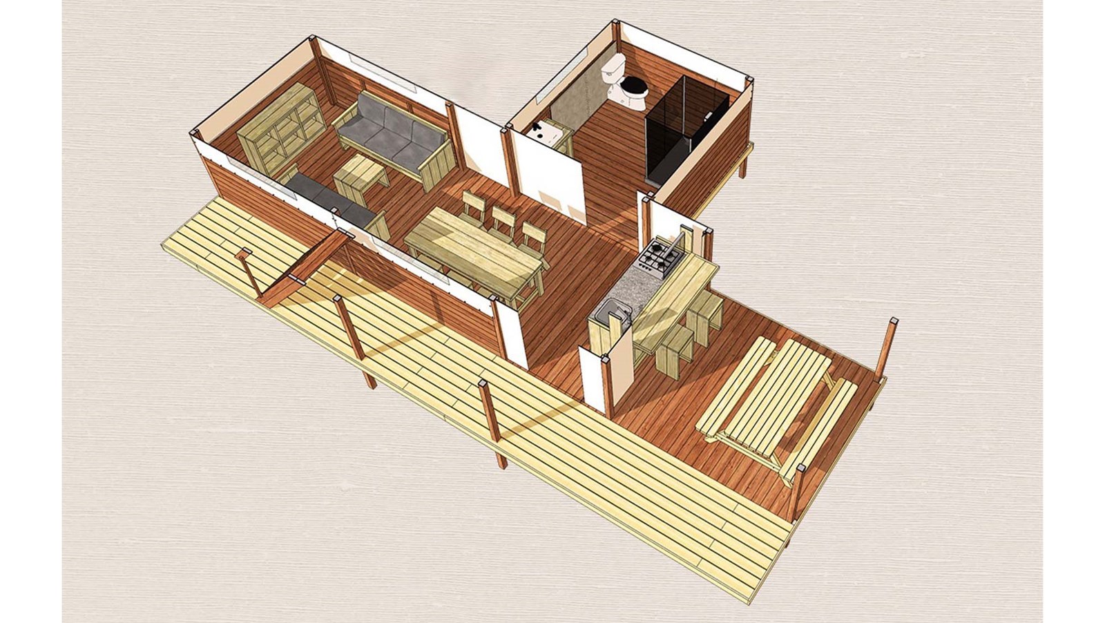 Bijzondere Safaritent voor 6 personen