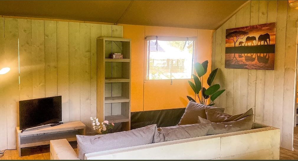 Glampingtent	in het Overijsselse Reestdal