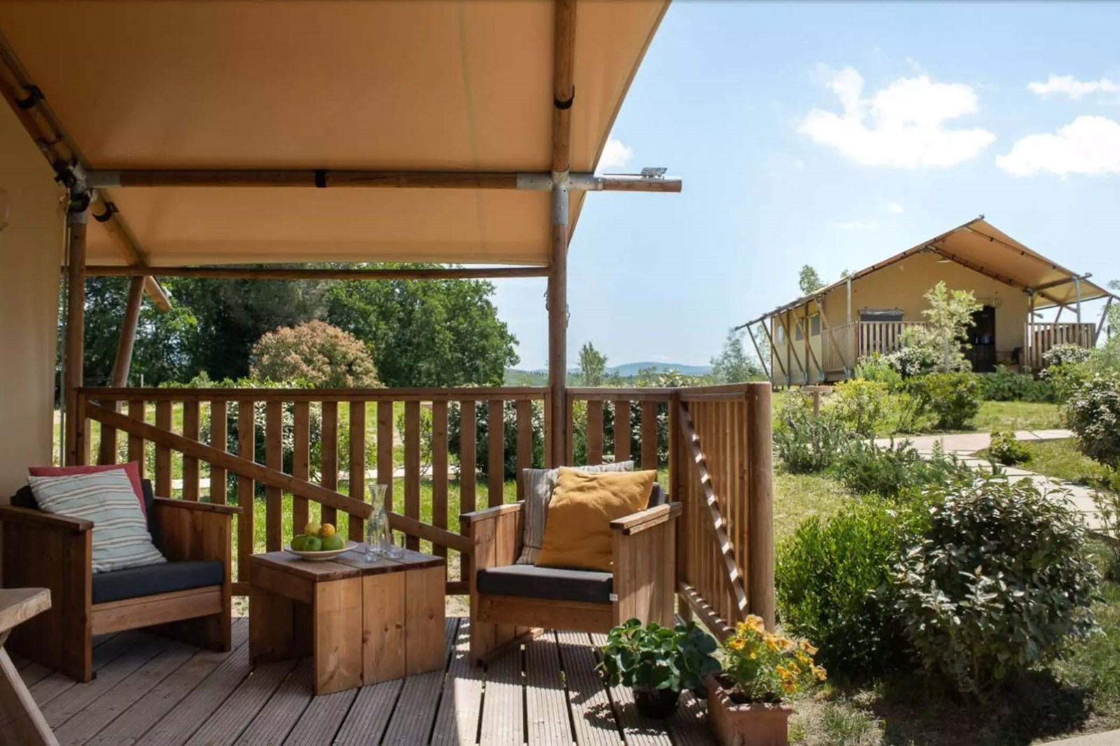 Luxe Safaritent met airco en badkamer