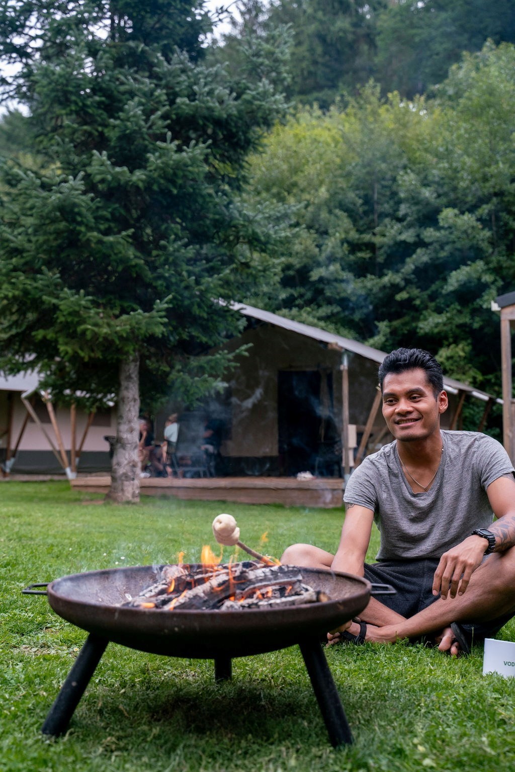Safaritent met badkamer in Rheinland-Pfalz 