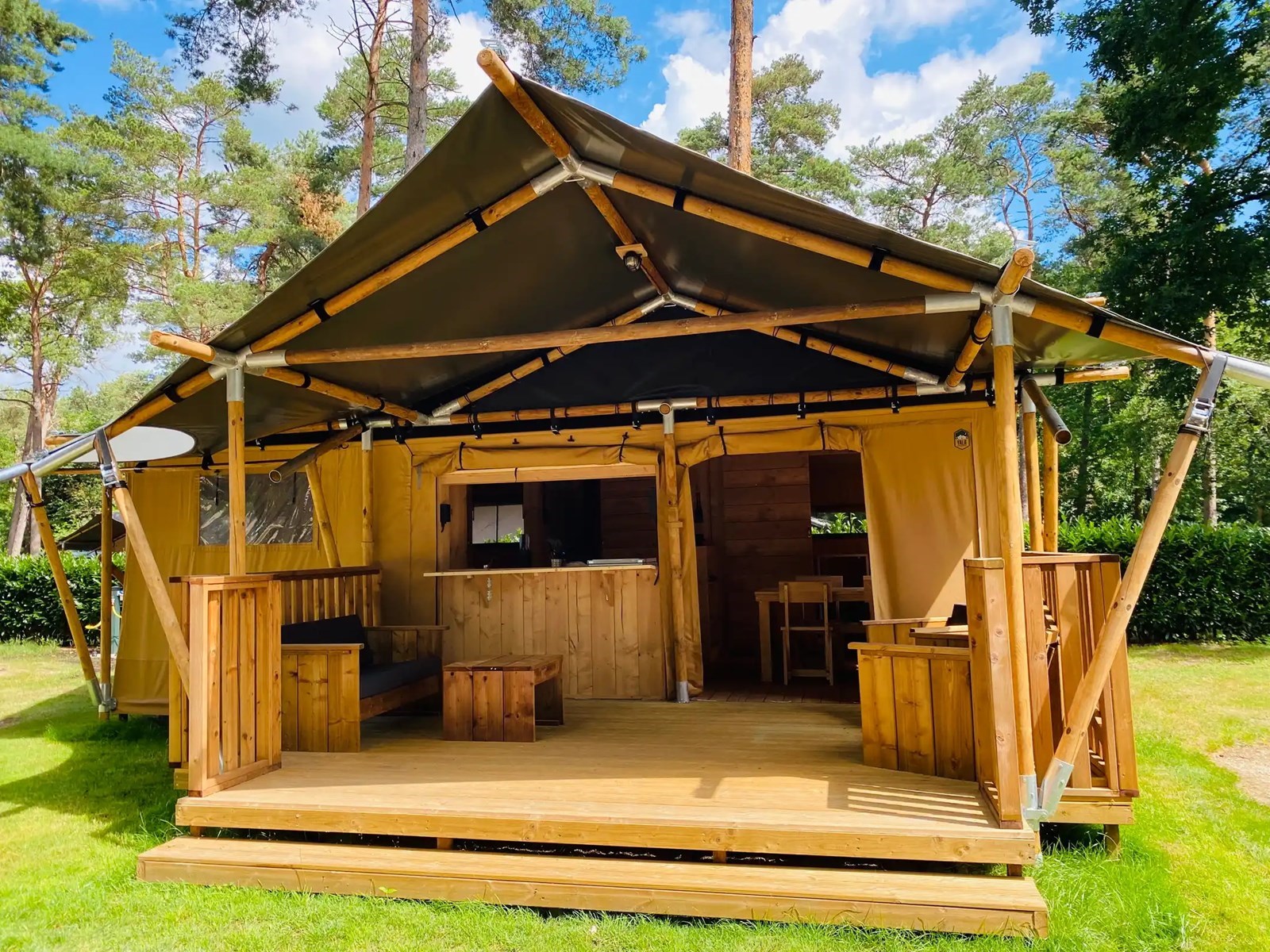 Safaritenten met badkamer in Overijssel