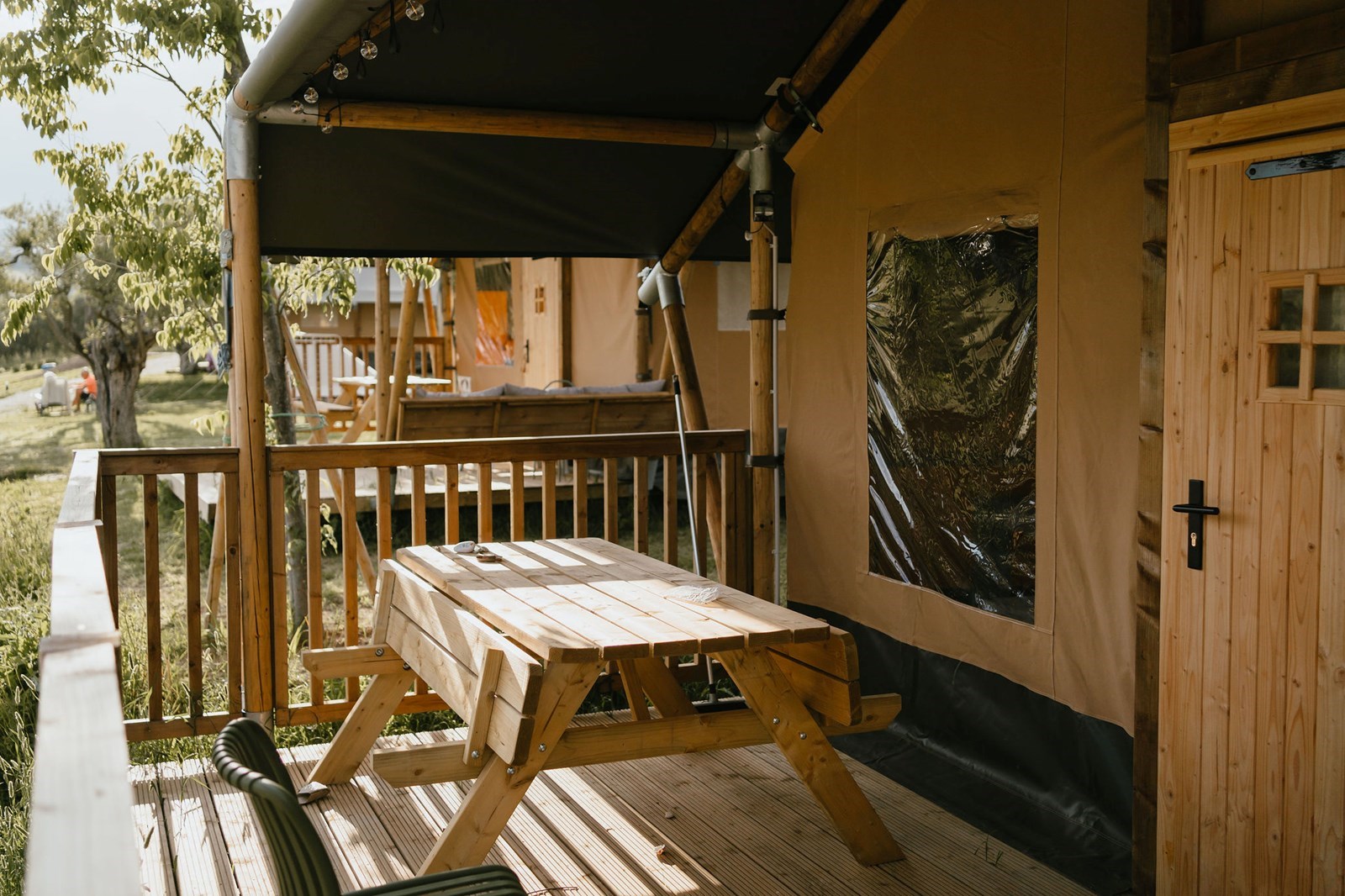 Glamping tenten op Agriturismo