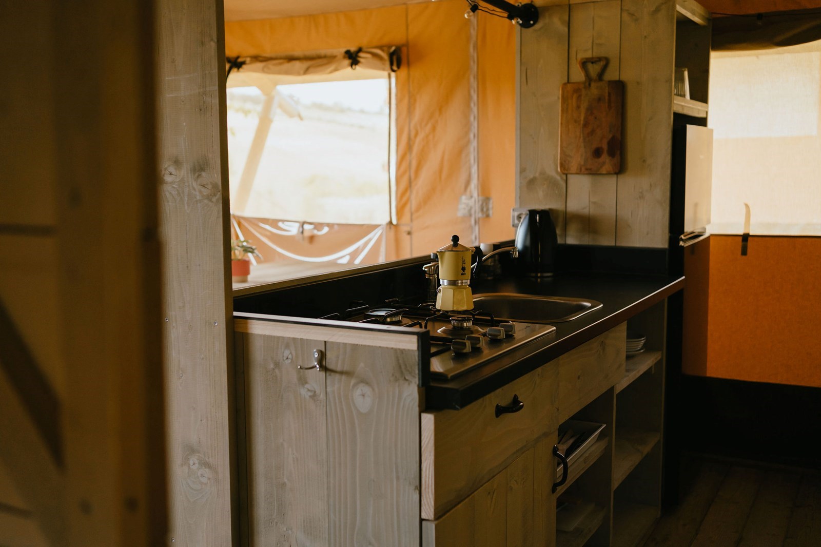 Glamping tenten op Agriturismo
