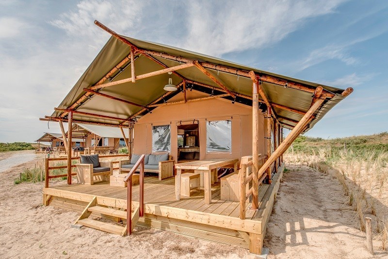 Safaritent in de duinen