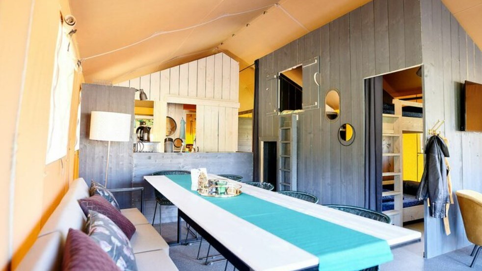 Safaricottage met badkamer voor 8 personen