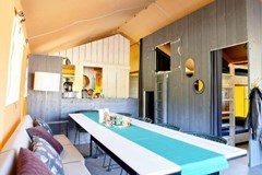 Safaricottage met badkamer voor 8 personen Safaricottage met badkamer voor 8 personen