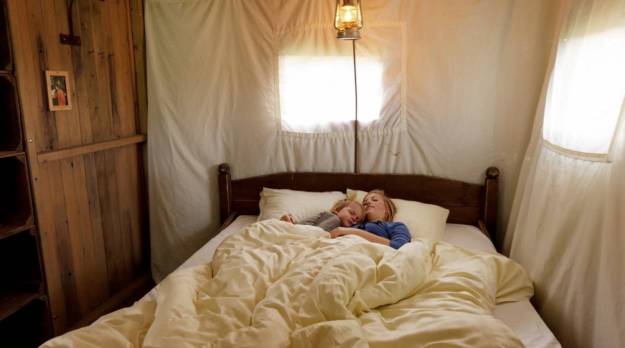 Safaritent op de boerderij