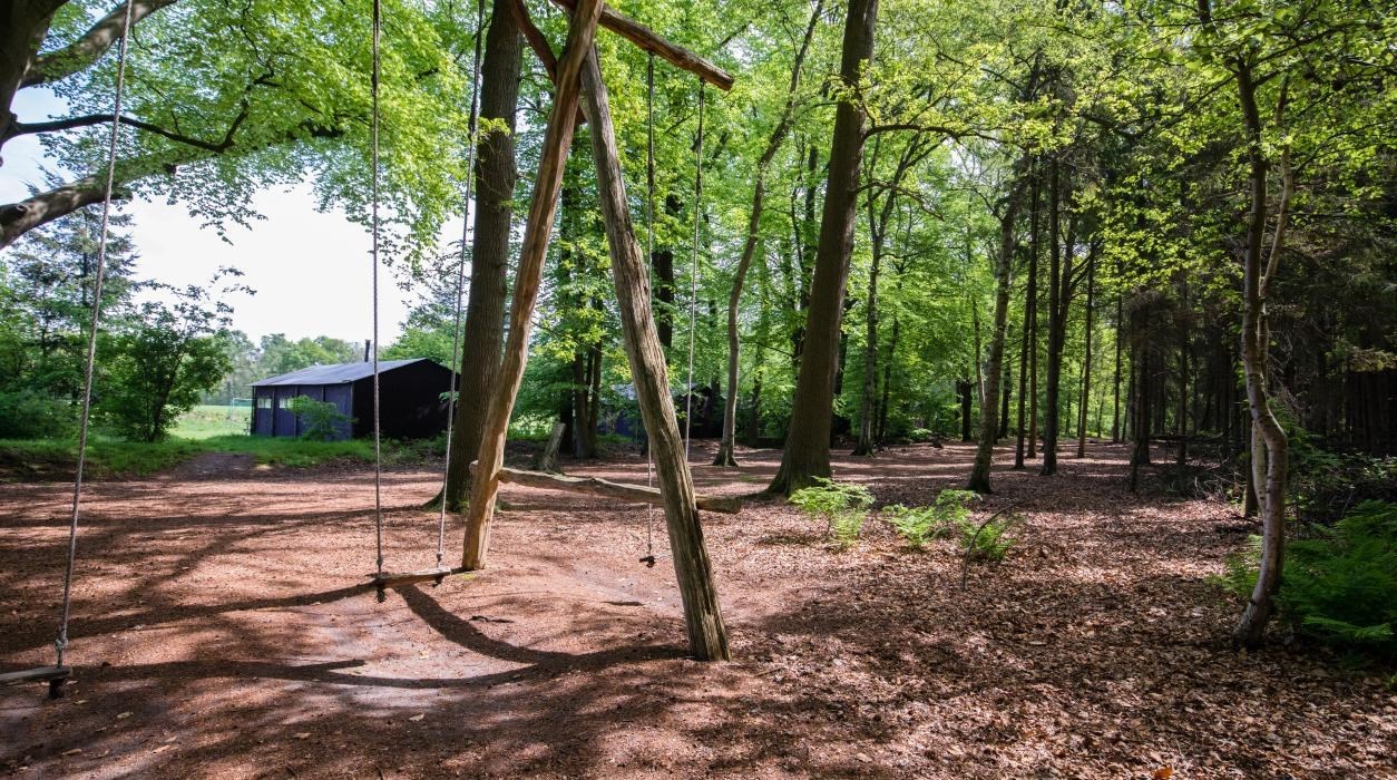 Safaritent op een boerderij 
