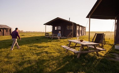 Safaritent op een boerderij Safaritent op een boerderij